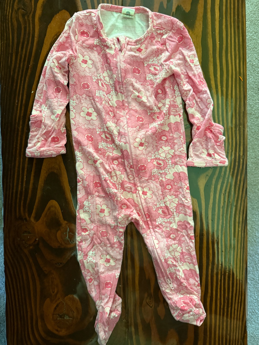 kate quinn Pink Floral Zip-Front Sleep Sack Pajamas